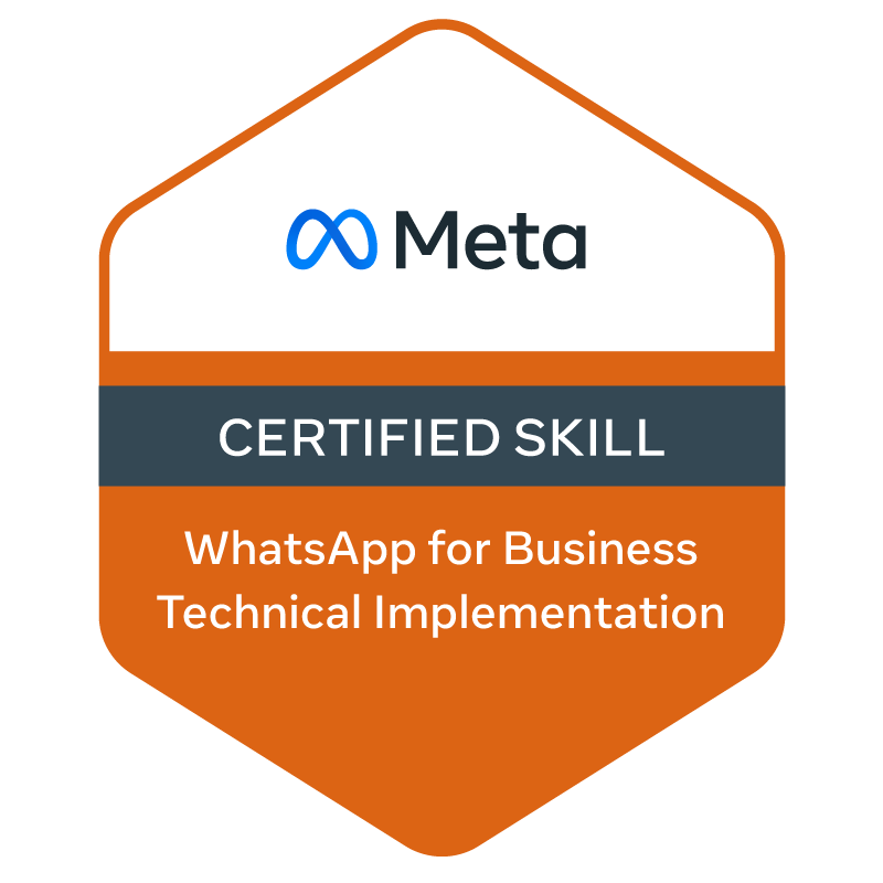 Selo Meta Certified Skill — WhatsApp for Business Technical Implementation